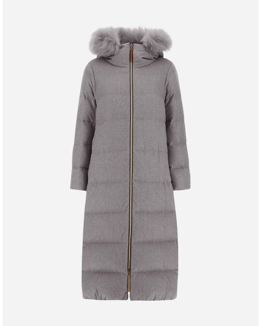 Herno Gray Long Jacket