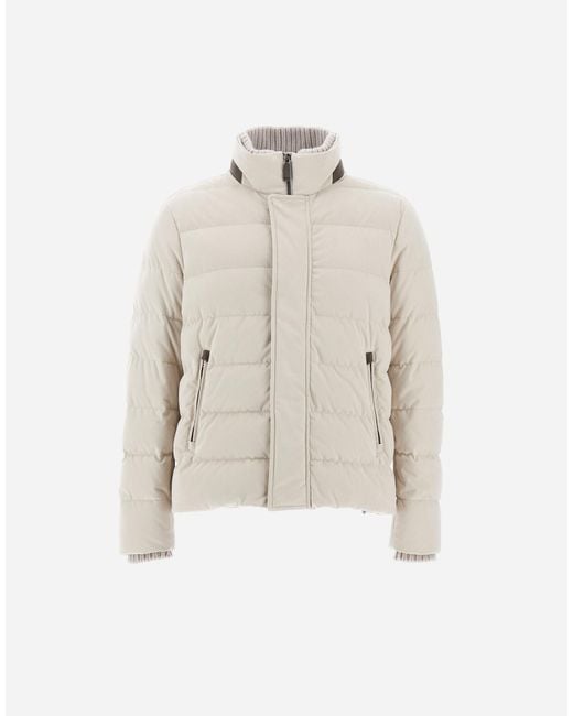 Herno White Suede Effect Jacket for men