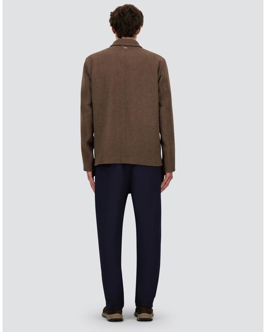 Herno Brown Soft Recycled Wool Field Jacket for men