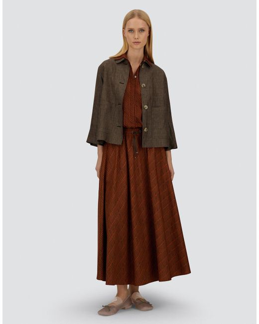 Herno Brown Chaqueta Camisera Resort De New Linen