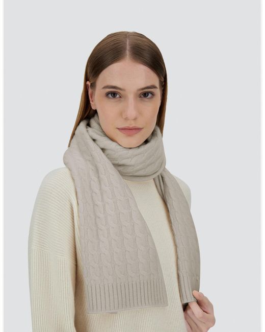 SCIARPA IN ETERNITY CASHMERE CABLE di Herno in Gray