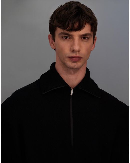 Herno Black Laminar High-Neck Jumper