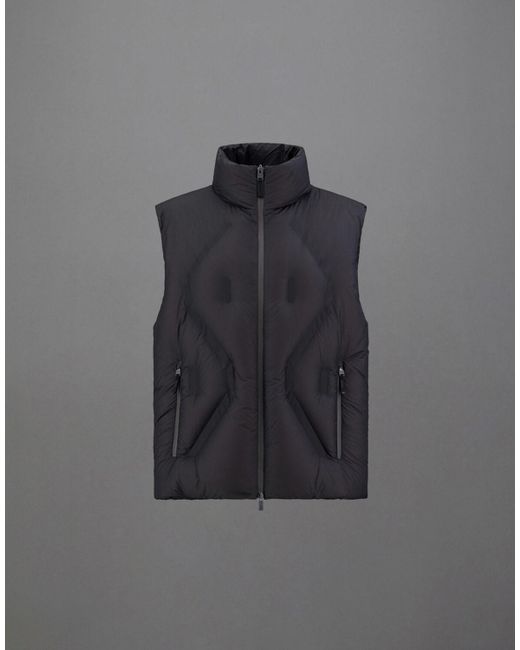 Herno Gray Sleeveless Laminar Jacket In Translucent Ripstop for men