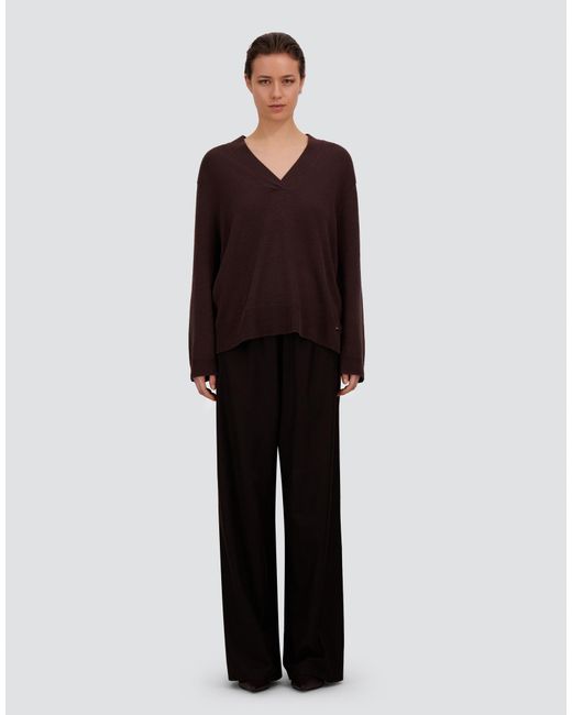 Herno Purple Cashmere Stocking-Stitch Jumper