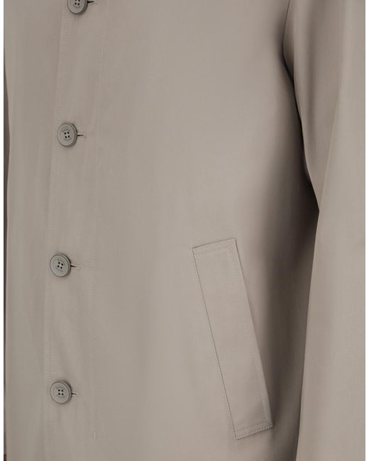 Herno Gray Raincoat for men