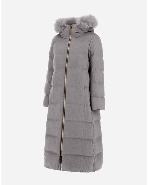 Herno Gray Long Jacket