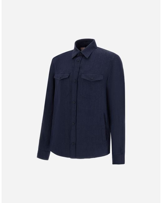 Herno Blue Resort Shacket for men
