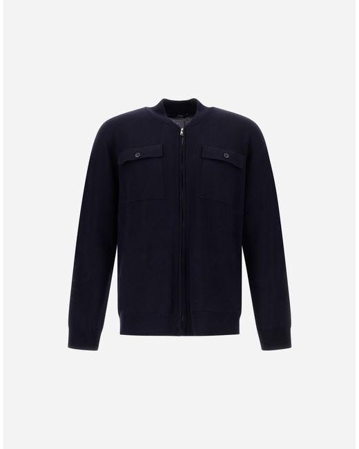 Herno Blue Cardigan for men