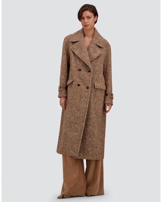 Herno Brown Baby Alpaca And Wool-Blend Coat