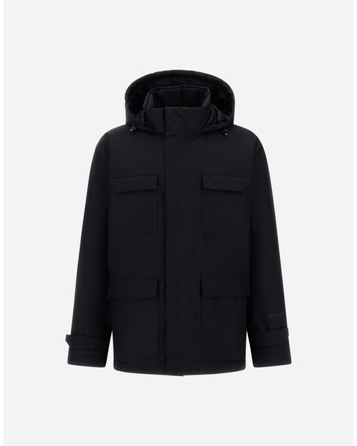 Herno Blue 2-Layer Gore-Tex Jacket for men