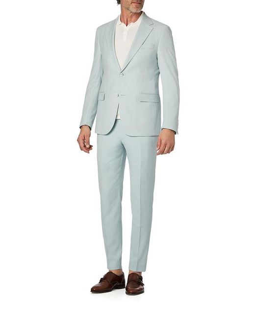 Strellson Herren Anzug Meliert Slim Fit in Blue für Herren