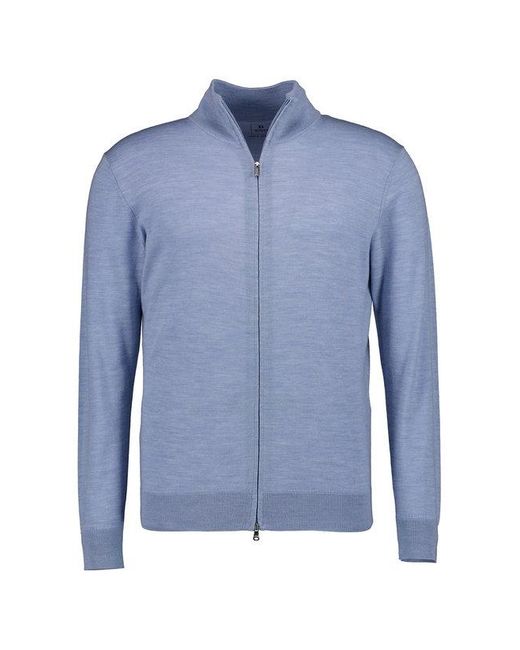 Boggi Herren Sweatjacke Unifarben in Blue für Herren