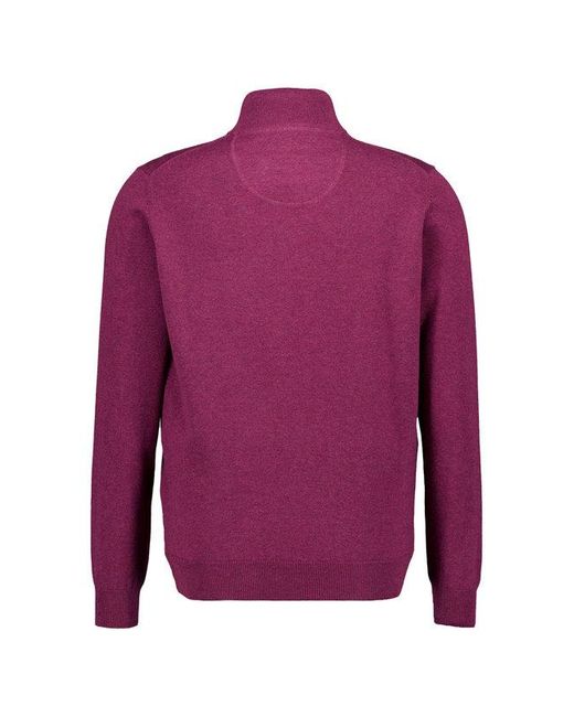 Fynch-Hatton Herren Troyer Unifarben in Purple für Herren