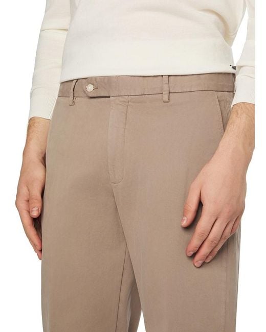 Boggi Herren Hosen,Braun Slim Fit in Natural für Herren