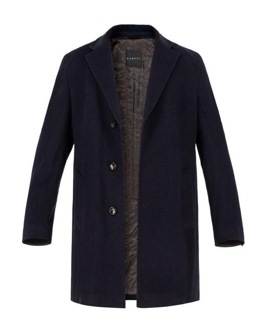 Bugatti Herren Mantel Unifarben in Blue für Herren