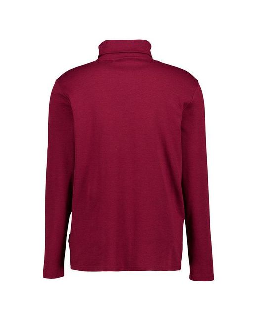 Hechter Paris Herren Pullover Unifarben in Red für Herren