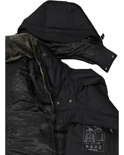 Strellson Herren Steppjacke Mikrofaser Unifarben in Black für Herren