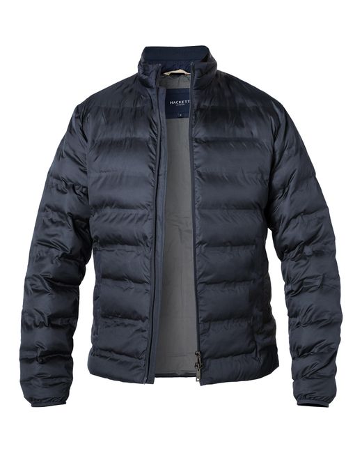 Hackett Herren Steppjacke Mikrofaser Unifarben in Blue für Herren