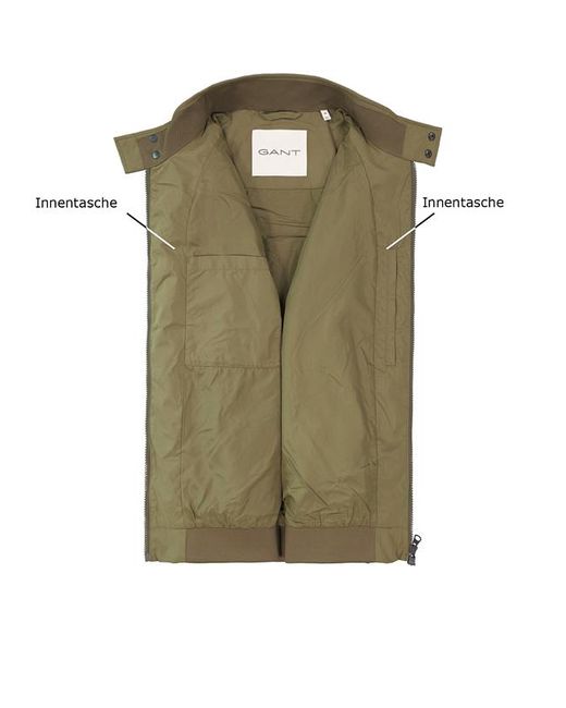 Gant Herren Jacke Unifarben in Green für Herren