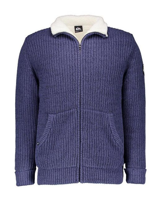 Quiksilver Herren Cardigan Unifarben in Blue für Herren