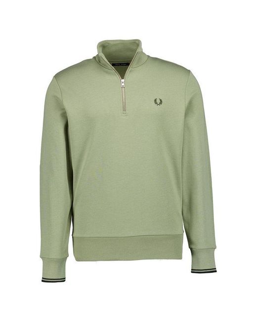 Fred Perry Herren Pullover Unifarben in Green für Herren