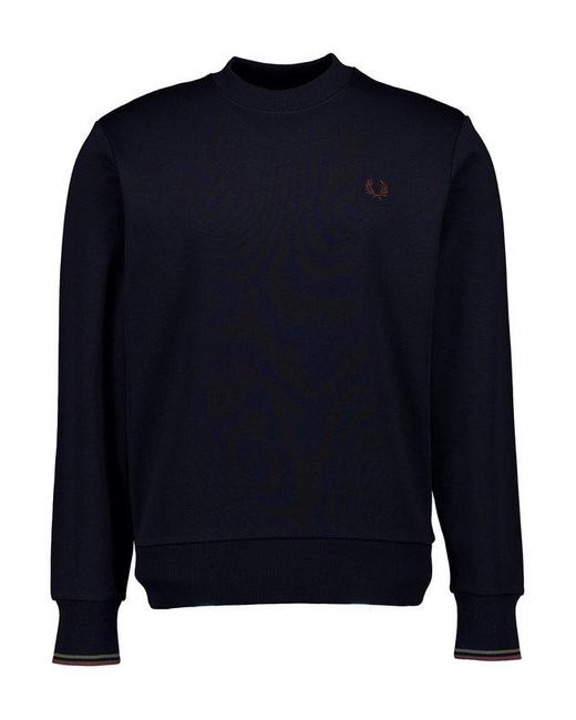 Fred Perry Herren Sweatshirt Unifarben in Blue für Herren