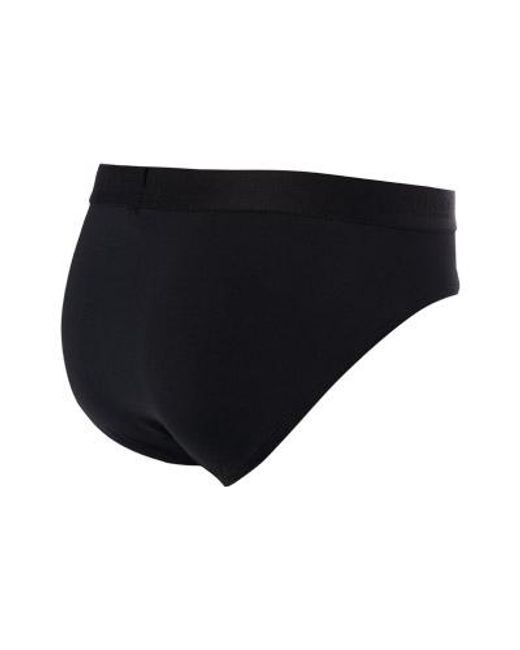 Hanro Herren Slip Mikrofaser/Funktion Unifarben in Black für Herren