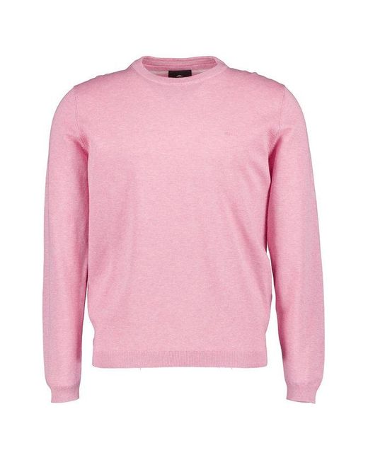 Fynch-Hatton Herren Pullover Unifarben in Pink für Herren