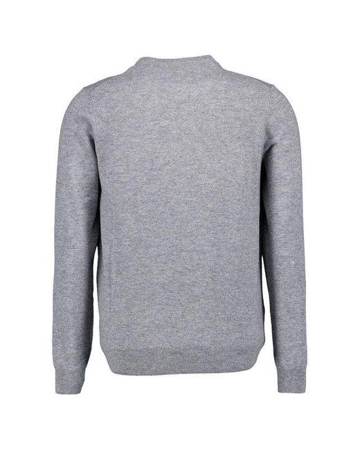 Fynch-Hatton Herren Pullover Unifarben in Gray für Herren