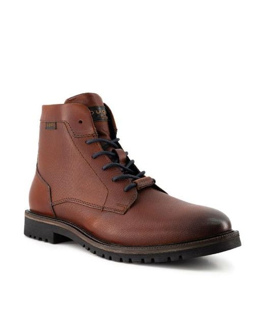 Bugatti Herren Schuhe Glattleder in Brown für Herren