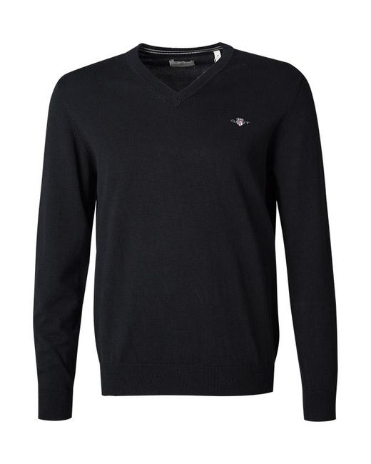 Gant Herren Pullover Unifarben in Blue für Herren