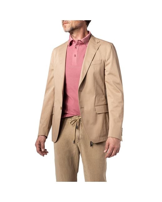 Strellson Herren Sakko Baumwoll-Stretch Slim Fit in Natural für Herren