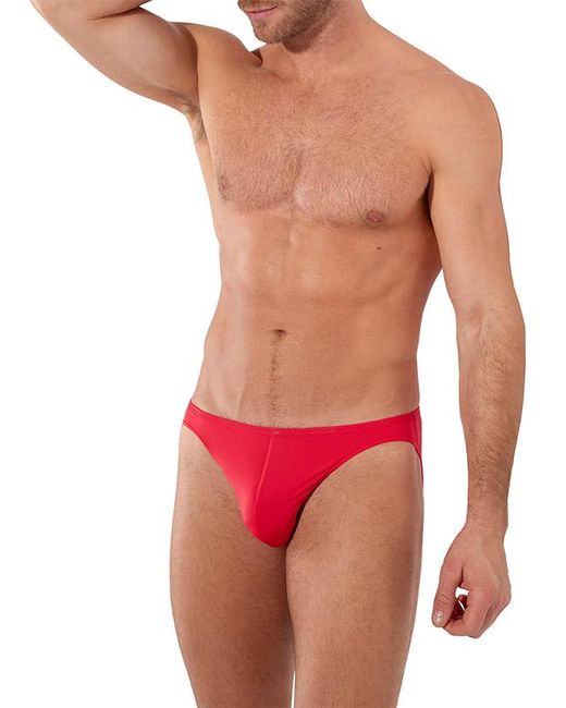 Hom Herren Slip Mikrofaser/Funktion Unifarben in Black für Herren