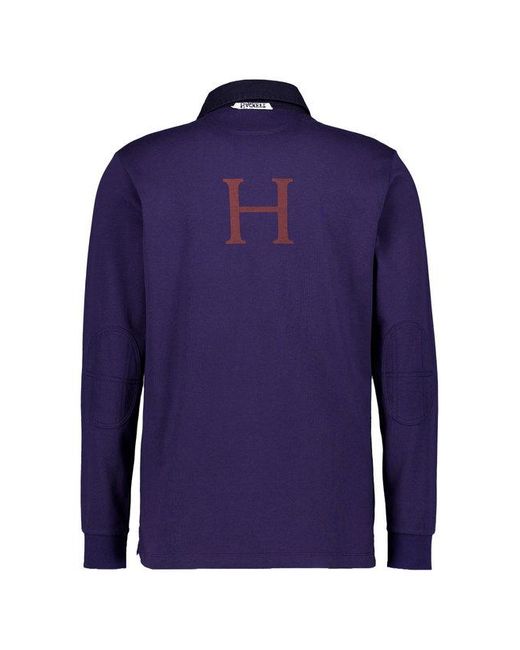 Hackett Herren Pullover Unifarben Classic Fit in Blue für Herren
