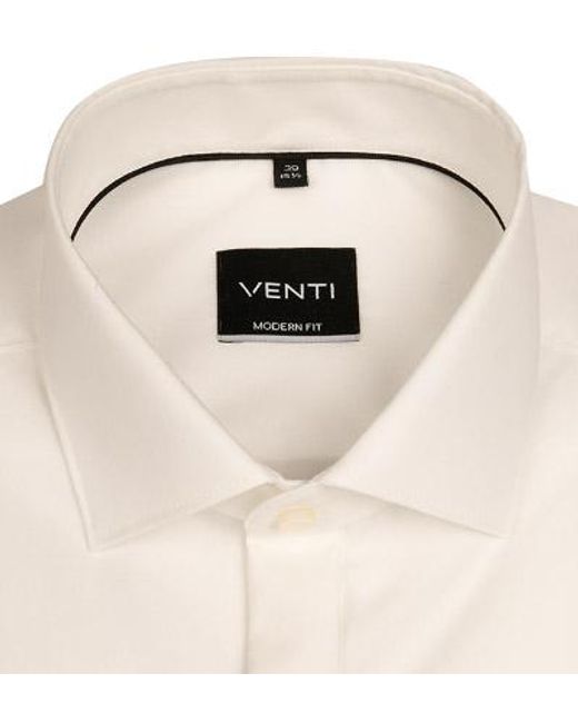 Venti Herren Hemd Kent in Natural für Herren