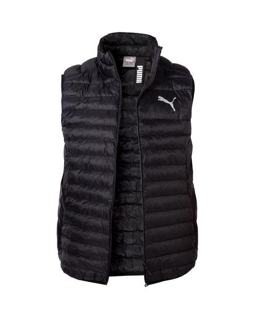PUMA Herren Steppweste Mikrofaser/Funktion Unifarben in Black für Herren