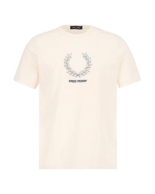 Fred Perry Herren T-Shirt in Natural für Herren