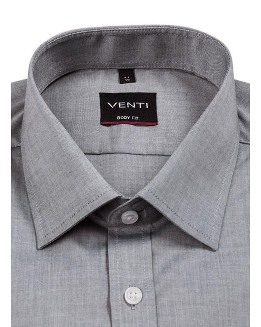 Venti Herren Hemd Baumwolle Meliert in Blue für Herren