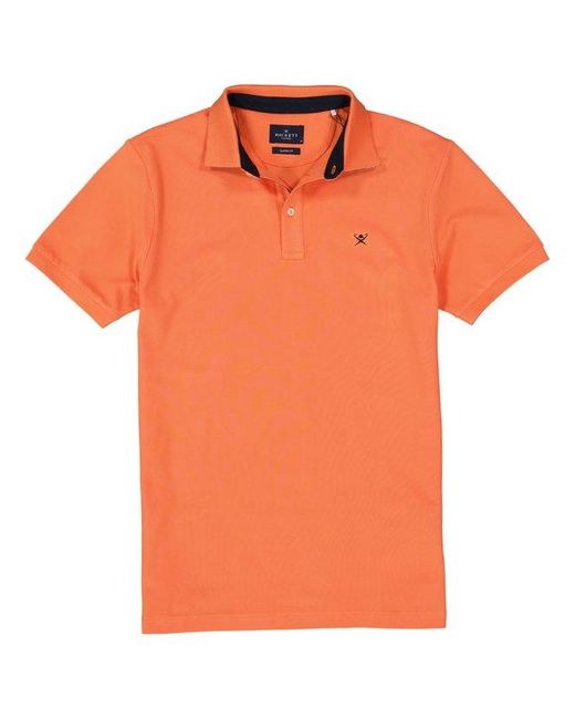 Hackett Herren Polo-Shirt Baumwoll-Piqué Classic Fit in Orange für Herren
