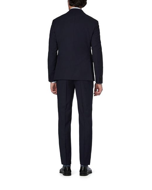 EDUARD DRESSLER Herren Anzug Meliert Slim Fit in Blue für Herren