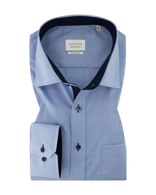 Eterna Herren Hemd Comfort Fit in Blue für Herren
