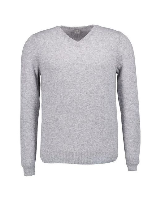 FTC Cashmere Herren Pullover Unifarben in Gray für Herren