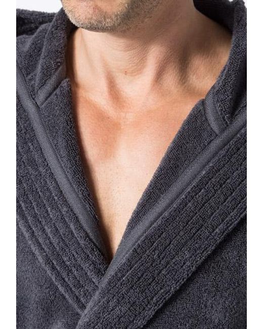 Joop! Herren Bademantel Baumwolle Unifarben in Blue für Herren