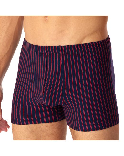 Schiesser Herren Trunk Baumwolle Gestreift in Purple für Herren