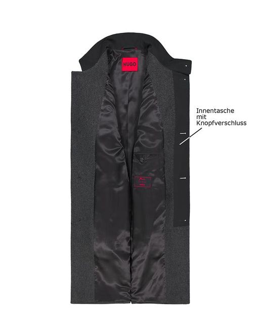 HUGO Herren Mantel in Gray für Herren