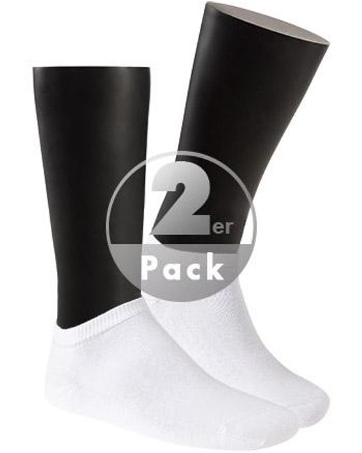 Hudson Herren Sneakersocken Baumwolle & Mix Unifarben in Black für Herren