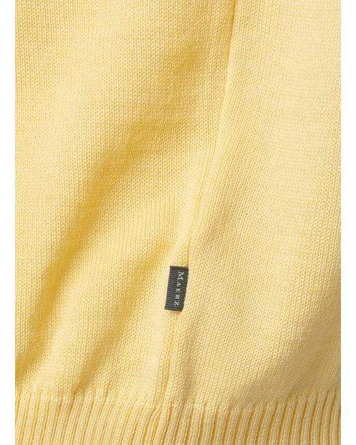 Maerz Herren Pullover Unifarben in Yellow für Herren