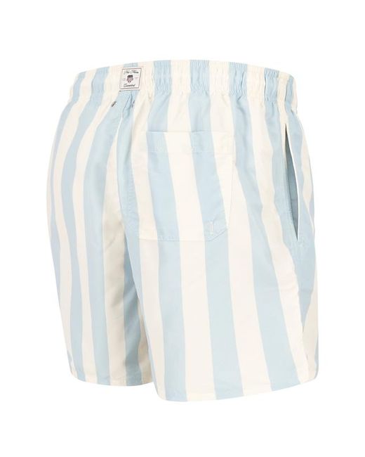 Gant Herren Badeshorts Gestreift in White für Herren