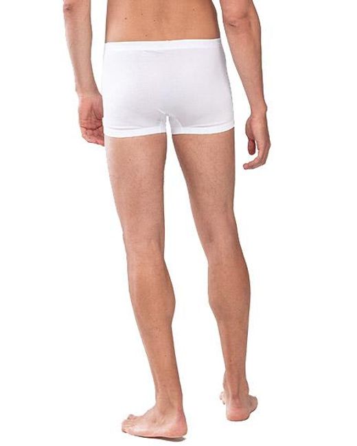 Mey Herren Shorty Baumwolle & Mix Unifarben in White für Herren