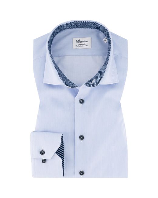 Stenstroms Herren Hemd Baumwolle Gestreift in Blue für Herren